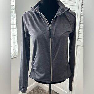 All In Motion zip up athletic jacket. Dark gray, size small.